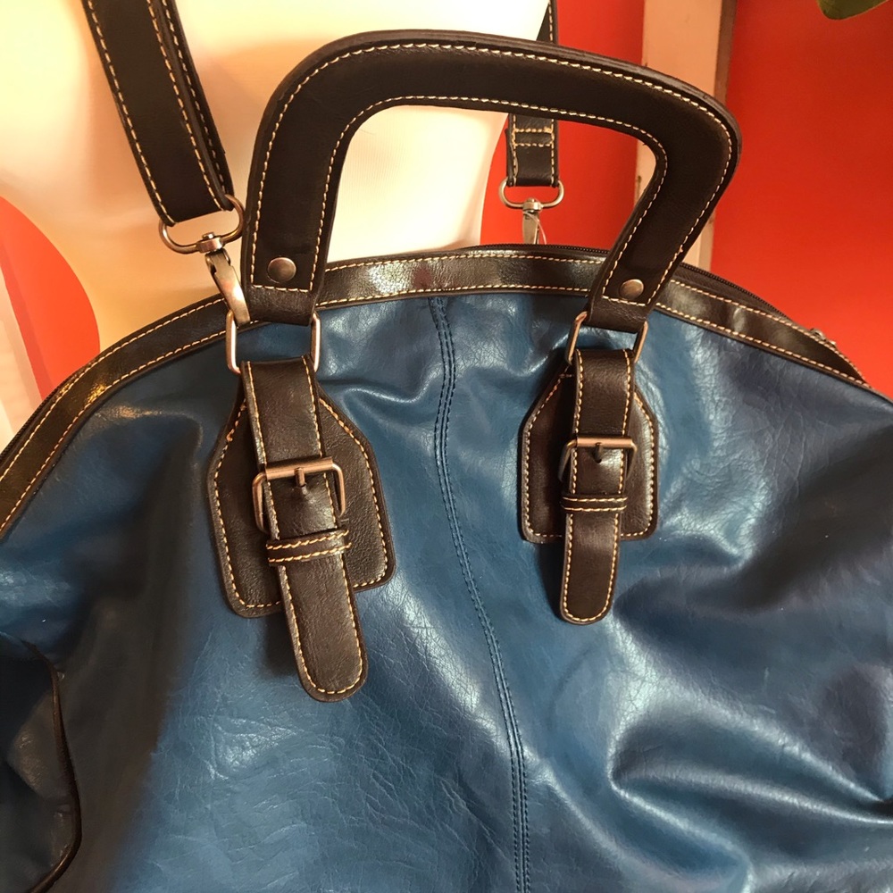 Faux leather laptop/travel bag